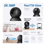 TP-LINK CAMERA TAPO C211 FULLHD+ WIFI PAN/TILT BLACK - Image 2