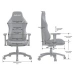 ANDA SEAT Gaming Chair LUNA Large Black Fabric - Image 5