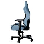 ANDA SEAT Gaming Chair T-PRO II Light Blue/ Black FABRIC with Alcantara Stripes - Image 3
