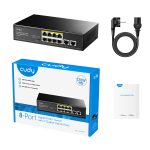 CUDY Switch GS1010P 8-Port Gigabit PoE+ with 2 Gigabit Uplink Ports - Image 4